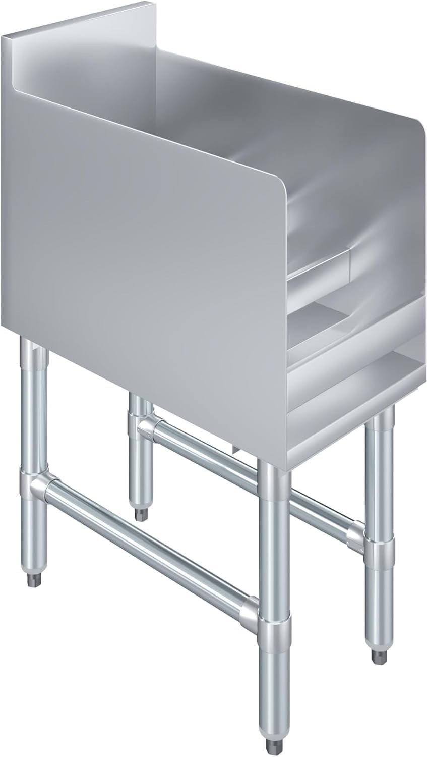 4-Tier Stainless Steel Liquor Display Rack | Commercial Bar Bottle Organizer