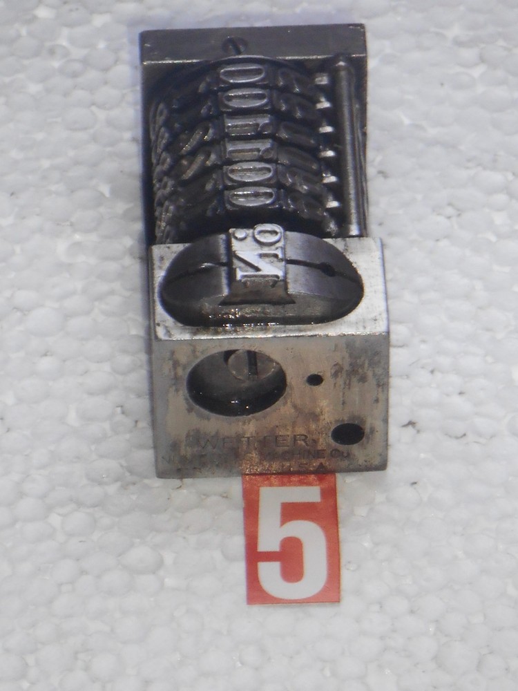 WETTER Letterpress Numbering machine | 5