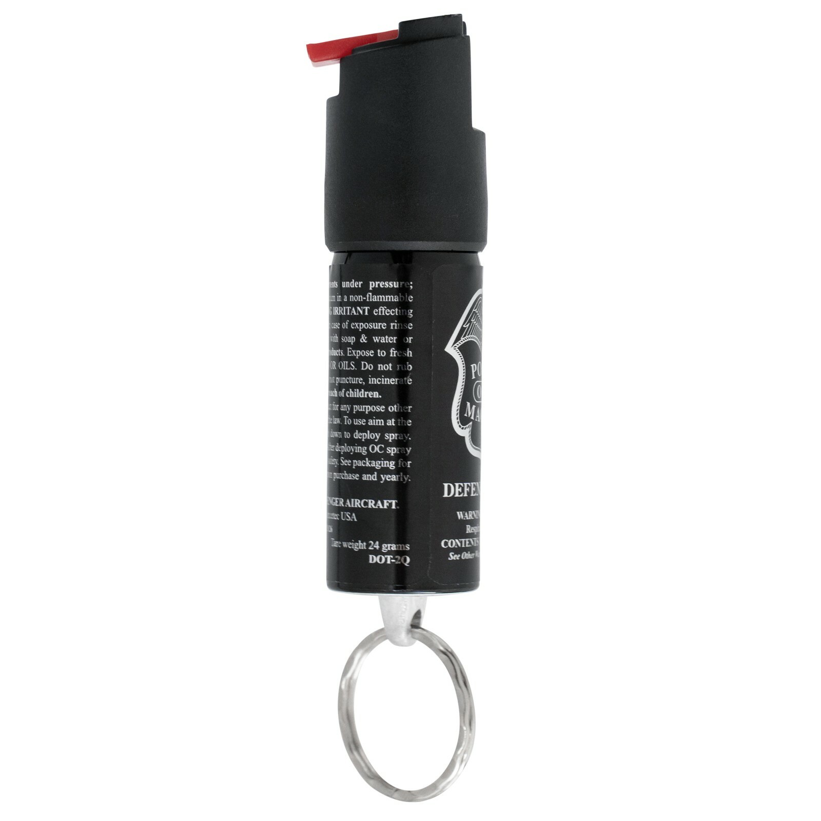 2 Police Magnum pepper spray .50oz keyring keychain defense security protection