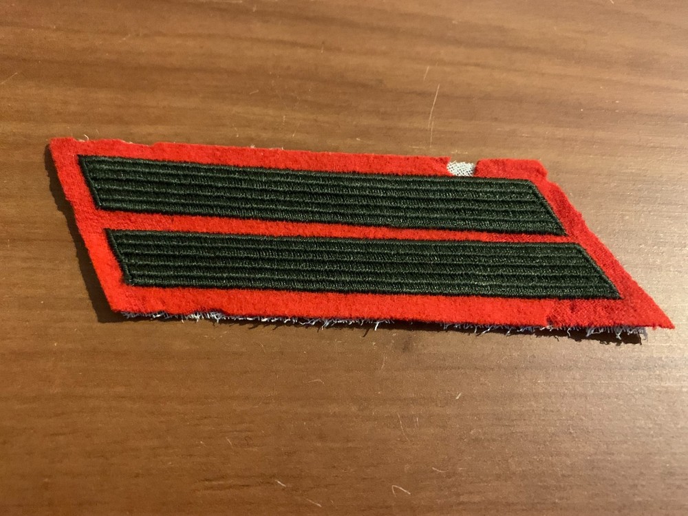 Early WWII USMC Service Stripes (8 Years) Patch, Felt/Wool