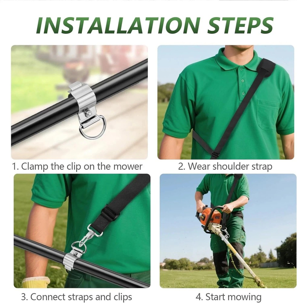 Weed Eater Shoulder Strap, String Trimmer Strap Compatible with EGO Stihl Ryobi