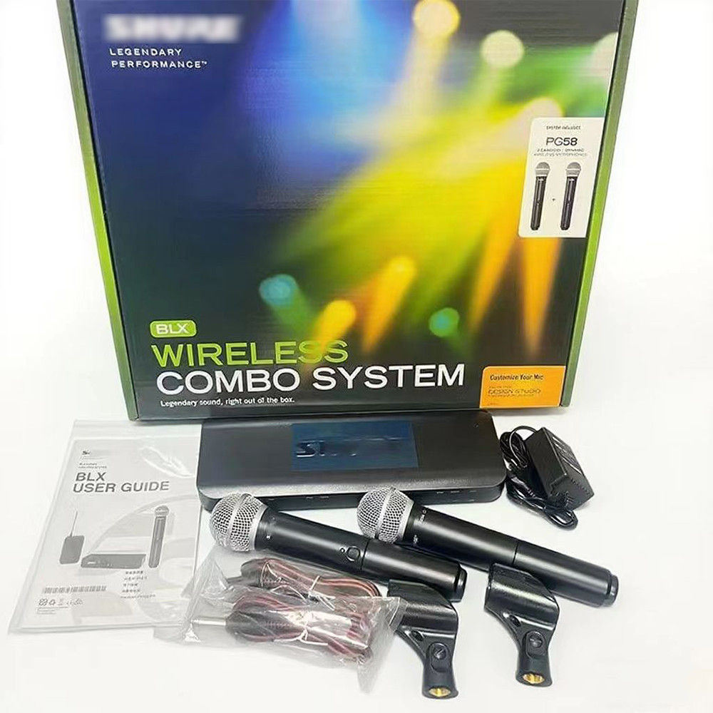 BLX288/PG58 Shure with 2 Microphone Handheld Wireless Microphone System Come M17