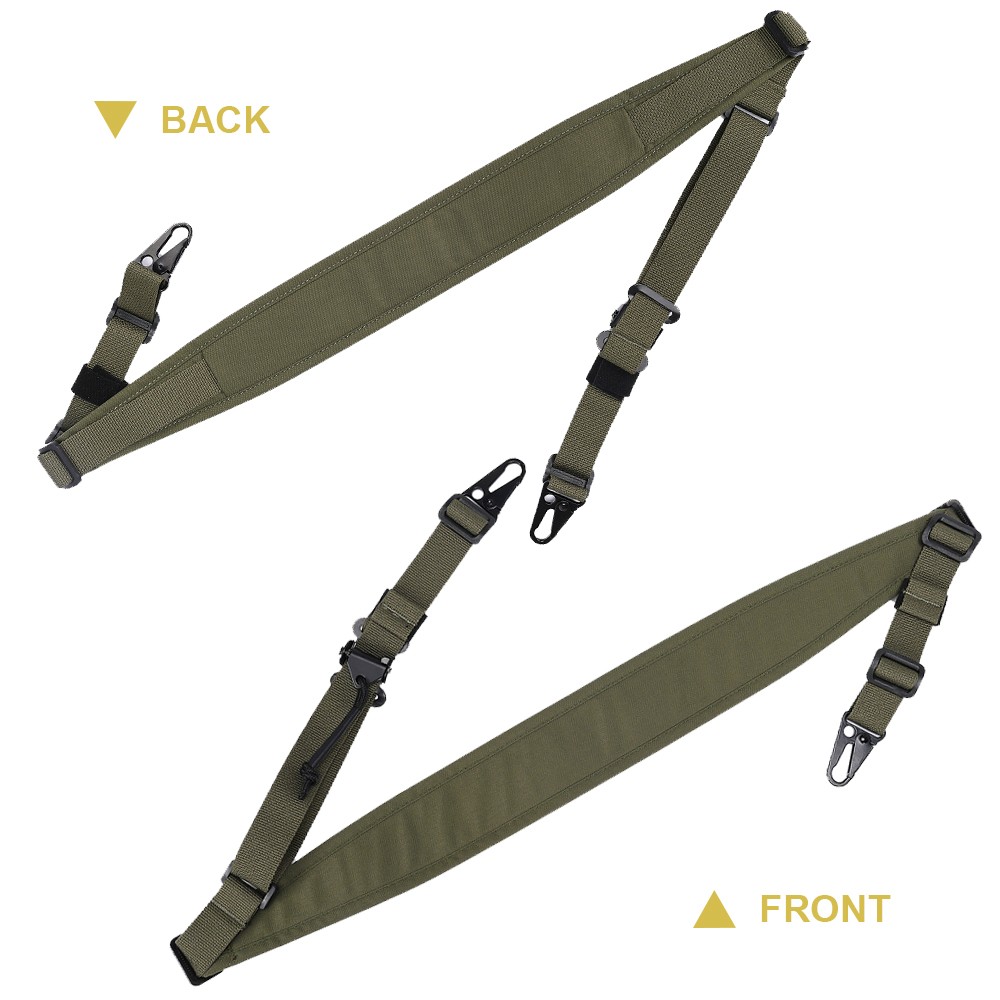 Tactical 2 Point Rifle Airsoft Modular Gun Strap Adjustable Quick Pull Tab Sling