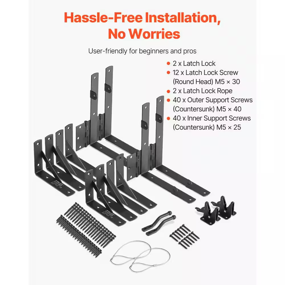 Gate Corner Brace Bracket, 2 Sets, anti Sag Gate Frame Hardware Kit, Gate Frame