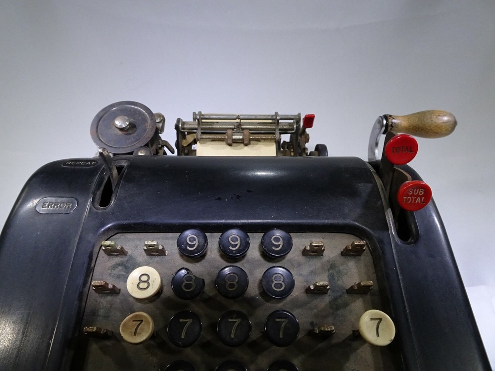 Vintage Smith & Corona? Hand Crank Adding Machine TF