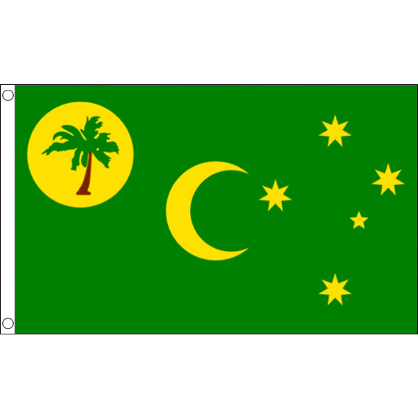 Cocos Keeling Islands Flag Table Hand Waving Flags Bunting Scrunchie Displays
