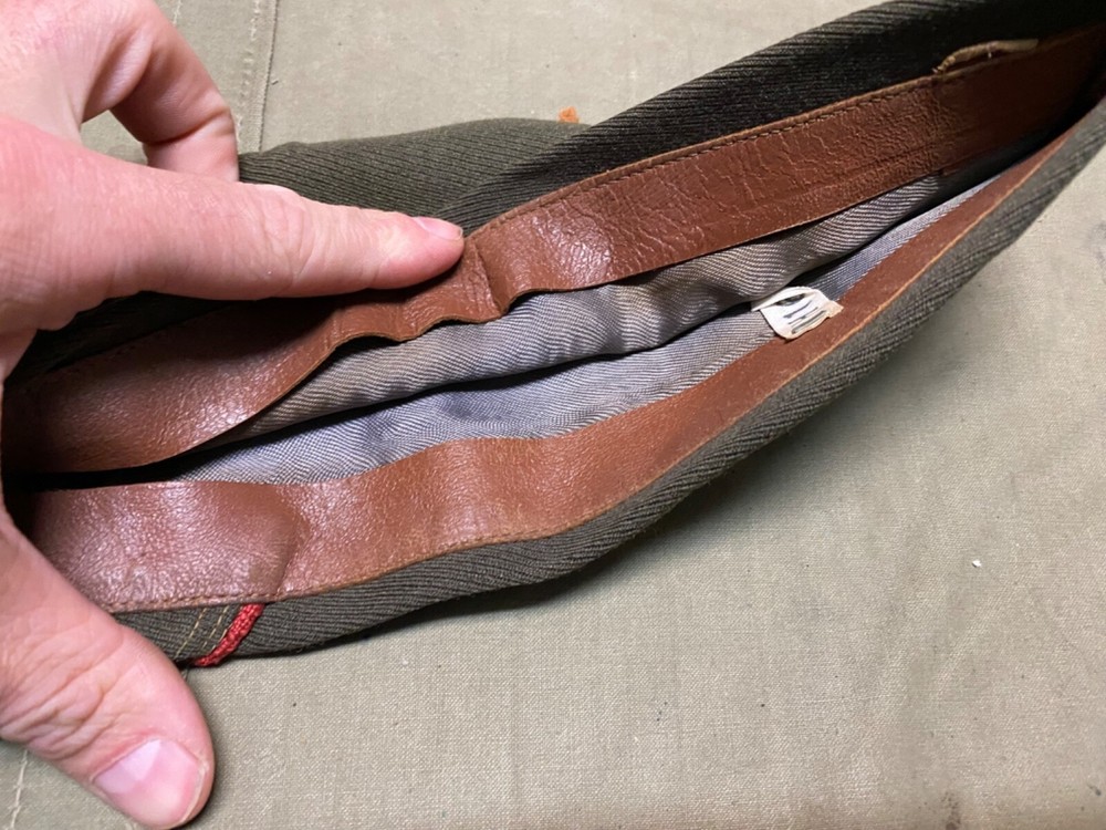 ORIGINAL WWII US ARMY ARTILLERY MAJOR OFFICER OVERSEAS CAP HAT-MEDIUM