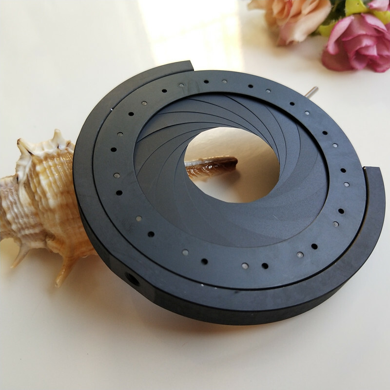Adjustable Aperture 3-52mm Iris Diaphragm M4 Thread With Supporting Bracket