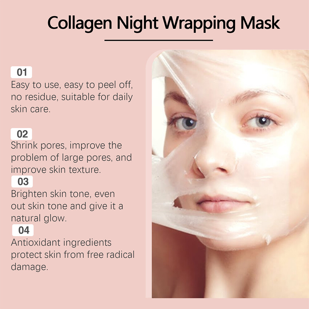 3X Collagen Night Wrapping Mask Overnight Peel-Off Mask Facial Moisturizing Mask