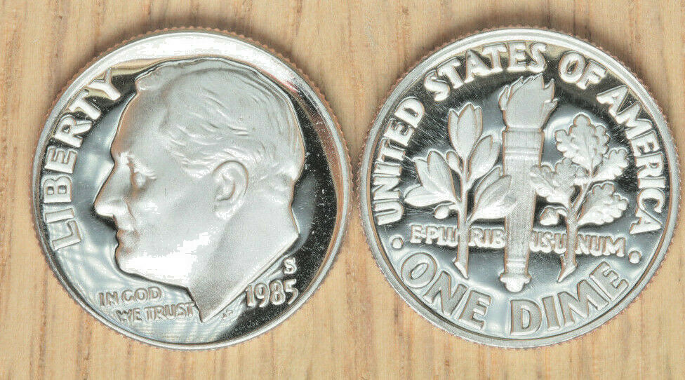 1985 S Proof Roosevelt Dime