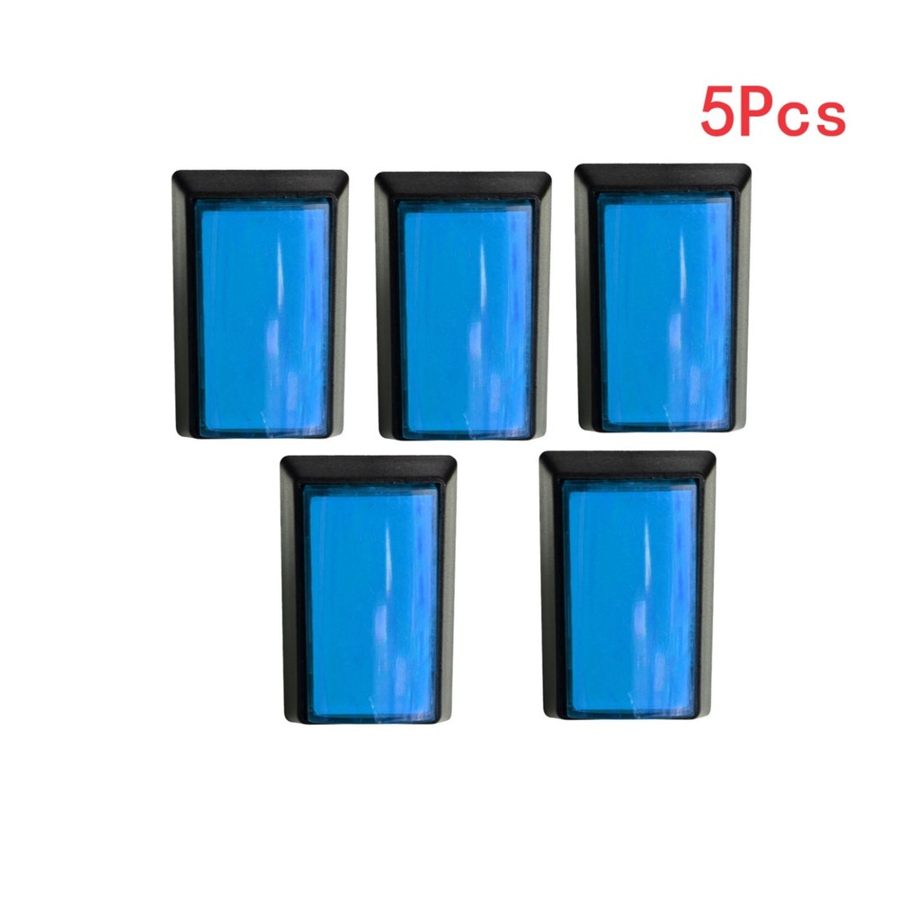 30*50mm Arcade Square Rectangle Buttons LED Push Illumilated W/ Microswitch t