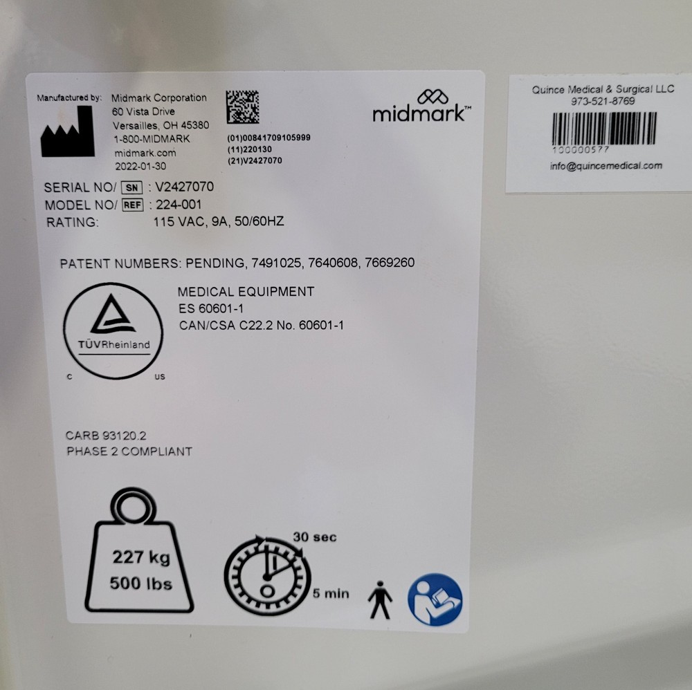 Midmark Ritter 224 Exam Table