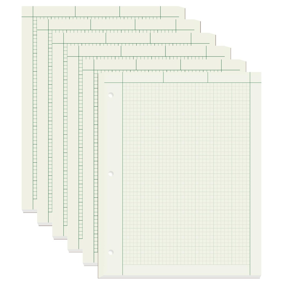 suituts 6 Pads Engineering Paper Notebook, Engineering Computation Pad, 8.5X1...