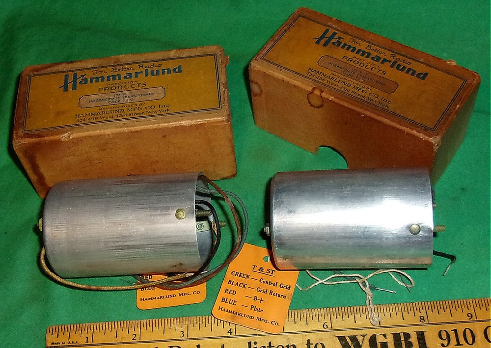 (2) NIB Hammarlund Shortwave AIR TUNED IF TRANSFORMERS 175KC (Code T-175)