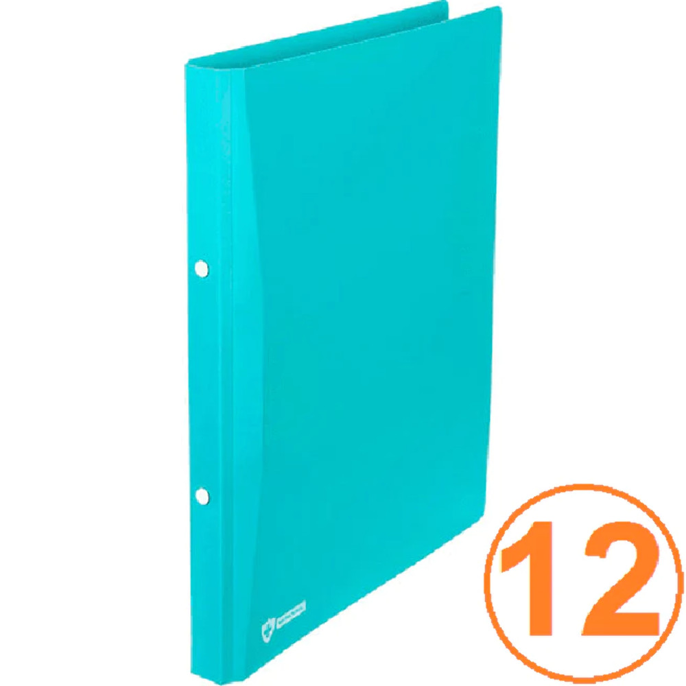 NEW 12x Marbig Antimicrobial Ring Binder Folder 2 Ring 25mm A4 Blue
