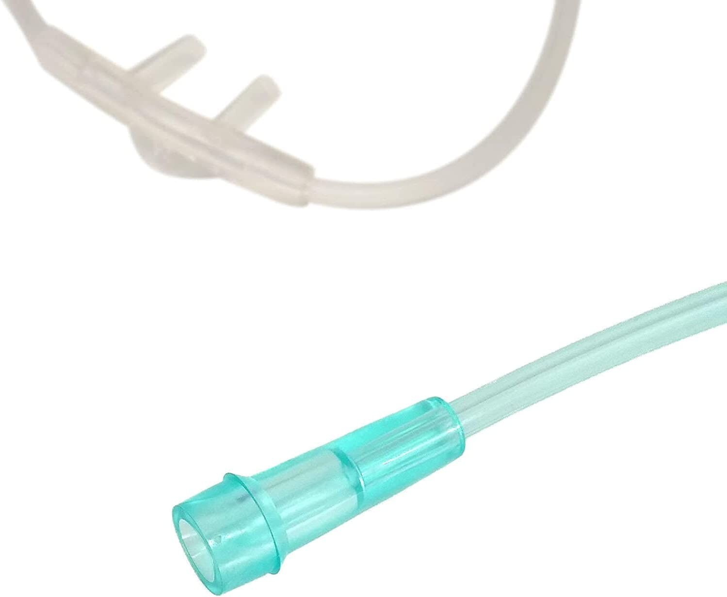 BOX OF 10 (TEN) 7FT Adult Flexible Tip Soft Nasal Oxygen Cannulas Clear CANROS7