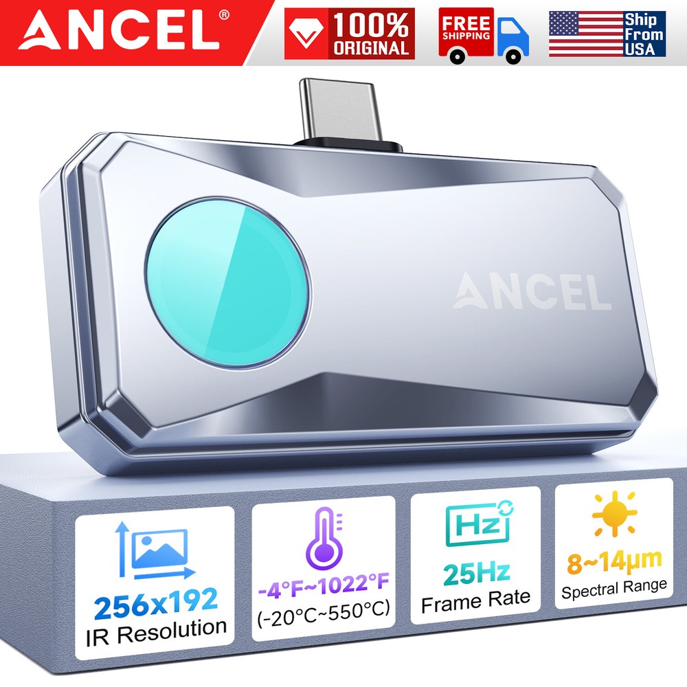 ANCEL IR101 Pro-Grade Thermal Camera Imaging for Android Phones USB Type-C