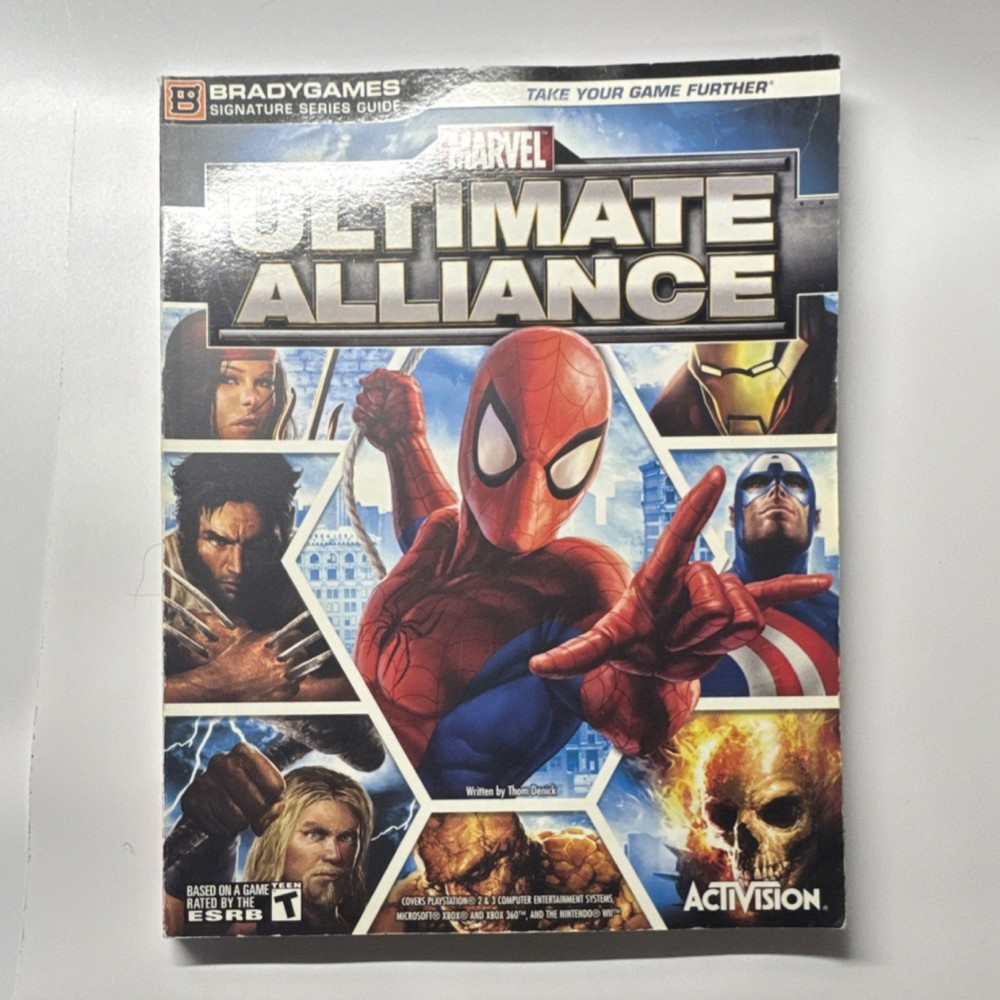BradyGames Marvel: Ultimate Alliance Strategy Guide Walkthrough Maps 2006