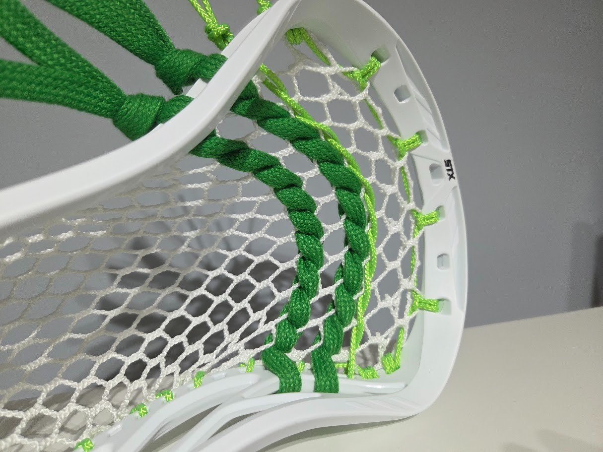 NEW STX Surgeon 1K GREEN Soft Mesh Lacrosse LAX Head HERO 4.0 Custom Stringing
