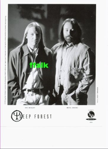 Press Photo: Deep Forest 8x10 B&W 1995