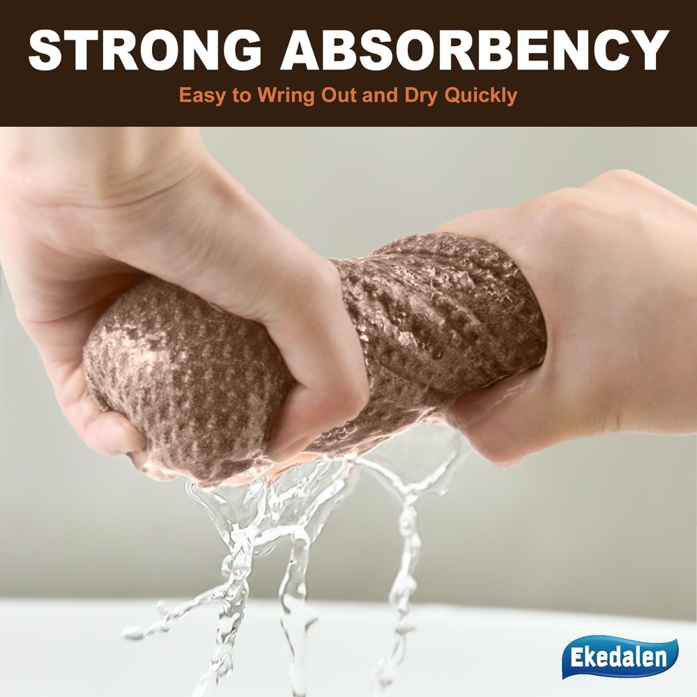 Microfiber Cleaning Cloth Waffle Weave for Dusting Absorbent Towel Quick Dryi...
