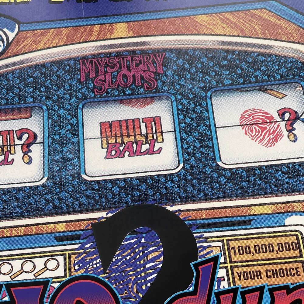 Original Bally Who Dunnit Pinball ART Mobile Advertisement