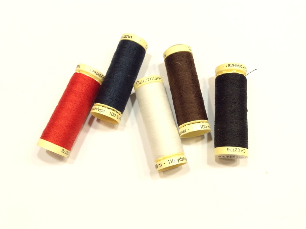 GUTERMANN 100% POLYESTER 100M OFFER 5 SPOOLS COLORS AVAILABLE