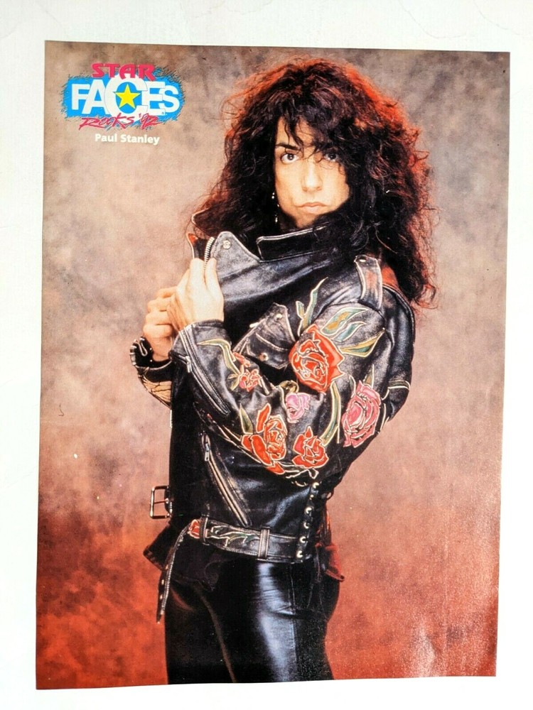 KISS / PAUL STANLEY / 1980'S MAGAZINE FULL PAGE PINUP POSTER CLIPPING (10)