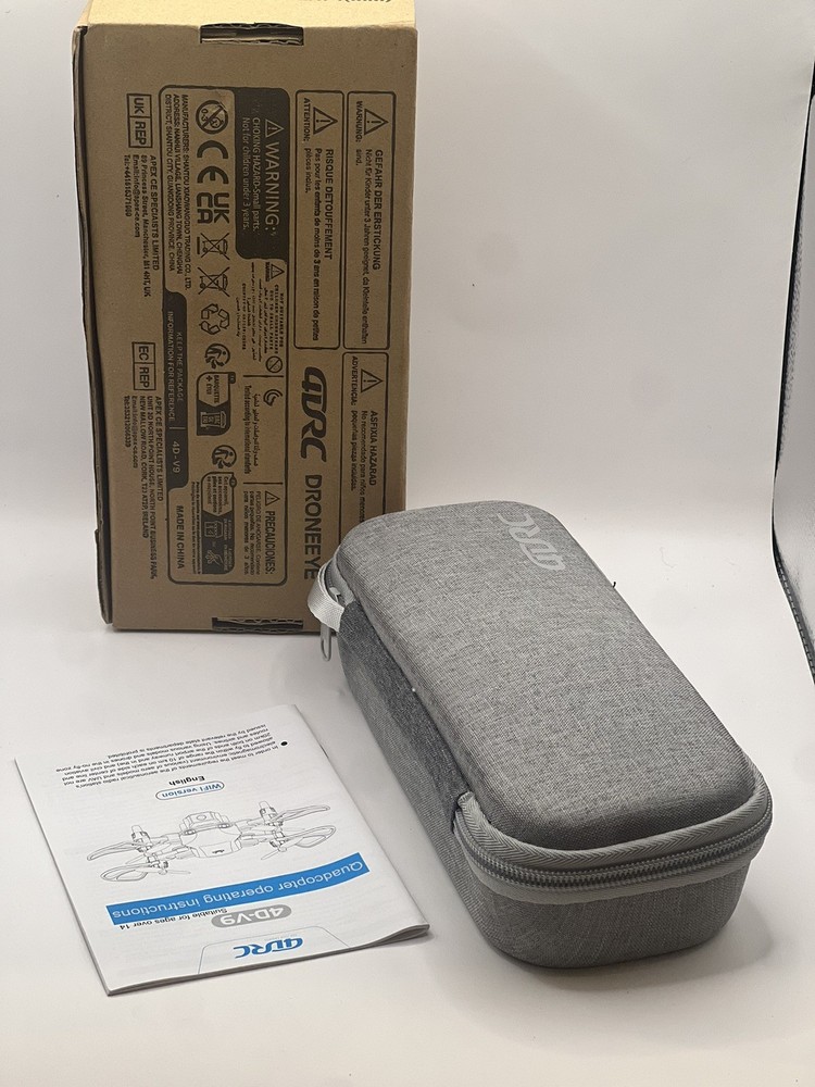 Nocchi-Mini 4DRC 4D-V9 Gray Remote Control Camera Drone With Case