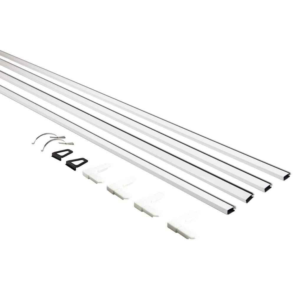 5/16" x 36" White Aluminum Screen Frame Kit Replace Screen Frames Window Repair