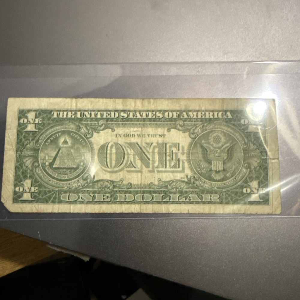 One Dollar 1957B Silver Certificates with Blue Star