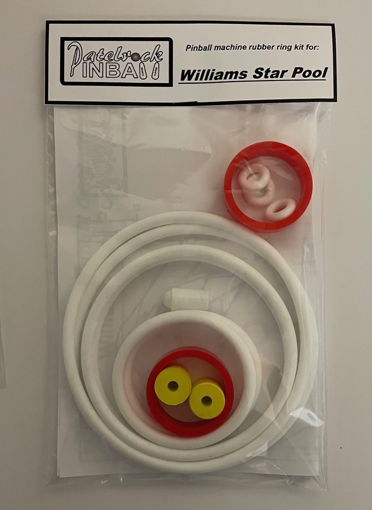 1974 Williams Star Pool Pinball Machine Rubber Ring Kit