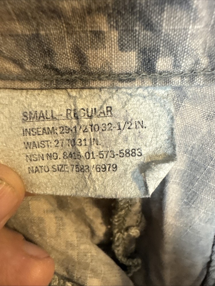 Small Regular - Army Combat Pants ACU Digital Camo USGI 5630