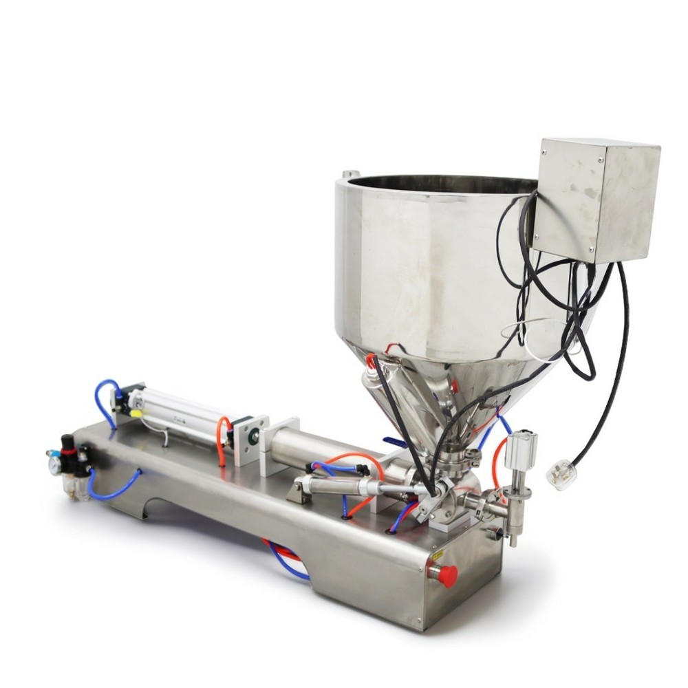 Pneumatic Stainless Paste Liquid Heating Filling Machine Single Nozzle100-1000ml