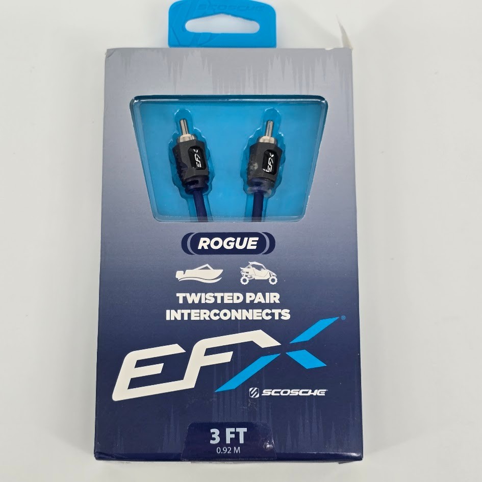 3ft length Scosche EFX Delta Twisted Multi-Core Interconnects