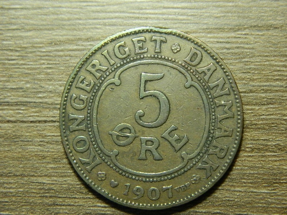 DENMARK - 5 ORE - 1907 - (QRC880W)
