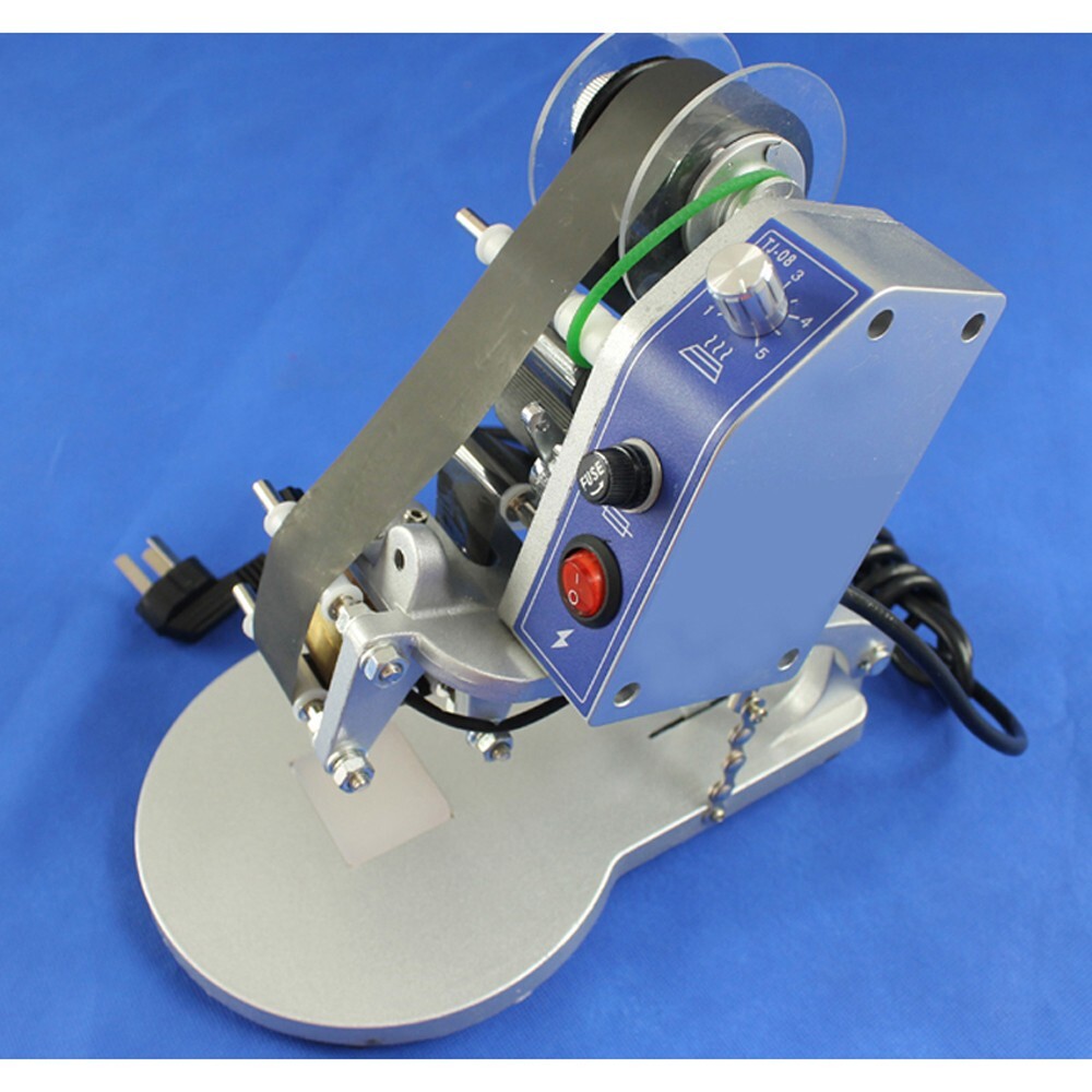 Hot Manual Stamp Ribbon Coding Printer Hot Foil Stamping Date Code Machine 110V