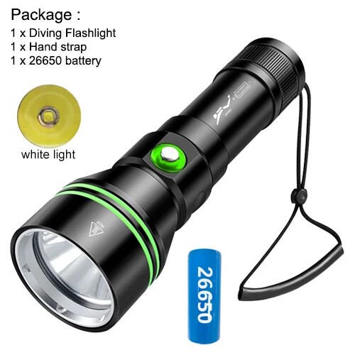 Dive Lights Scuba P70 LED Flashlight Waterproof Underwater Lights Diving Torch
