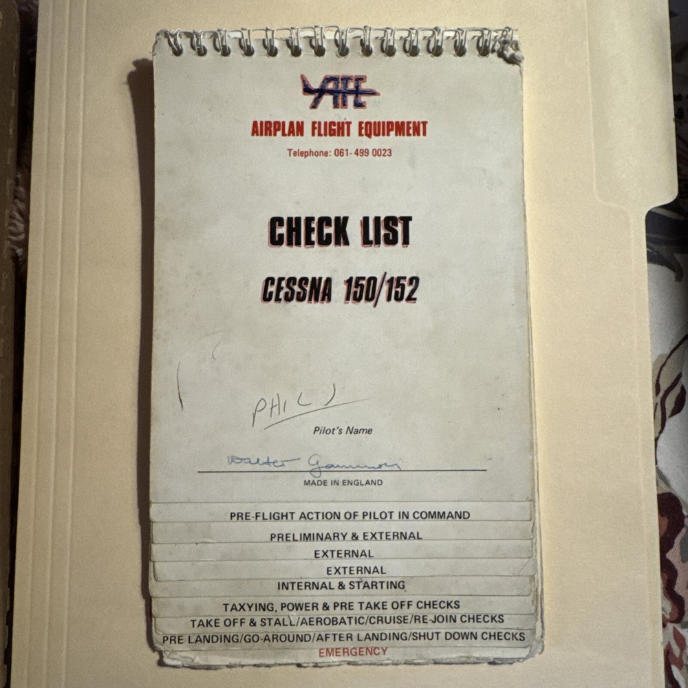 CESSNA 150 / 152 CHECK LIST