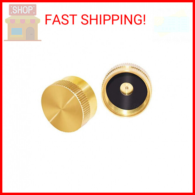 Joywayus 2Pcs Solid Brass Refill Propane Bottle Cap Universal for All 1 LB Gas T