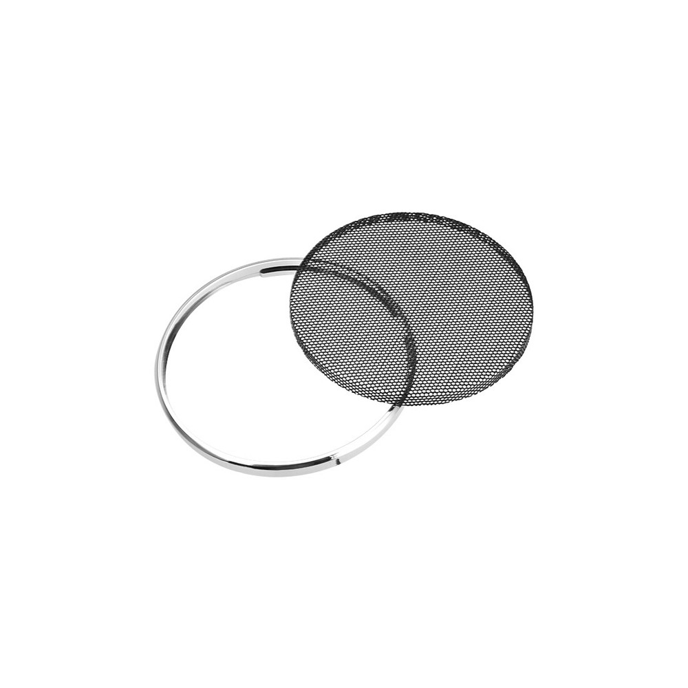 2pcs 3.5" Speaker Grill Mesh Decorative Circle Woofer Guard Protector Silver