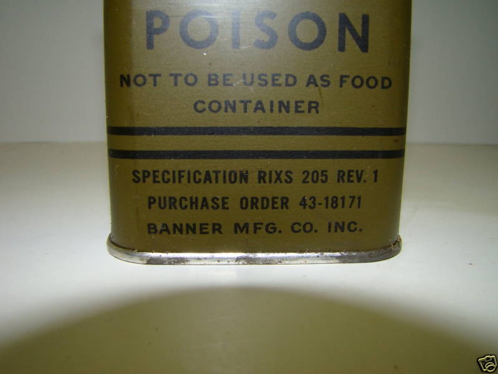 US GI WWII Corrosive Bore Cleaner