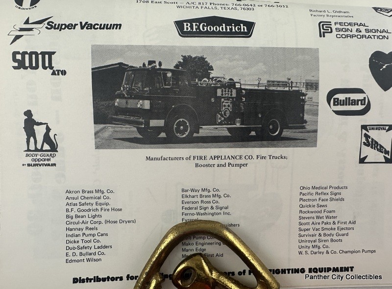 1975 Texas State Firemen Fire Marshall Firefighter Convention Houston Program