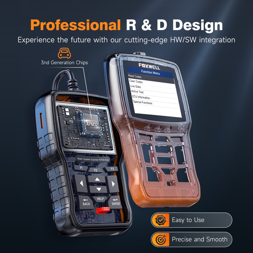 FOXWELL OBD2 Scanner for Mercedes-Benz Car Diagnostic Code Reader All System DPF