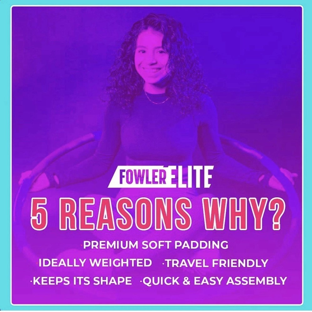 Fowler Elite Weighted Hula Hoop - 35” Diameter