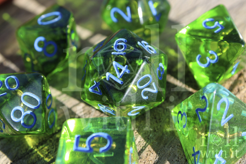 DnD Dice Set 7 Polyhedral Dice for Tabletop Roleplaying RPG Ranger's Bow