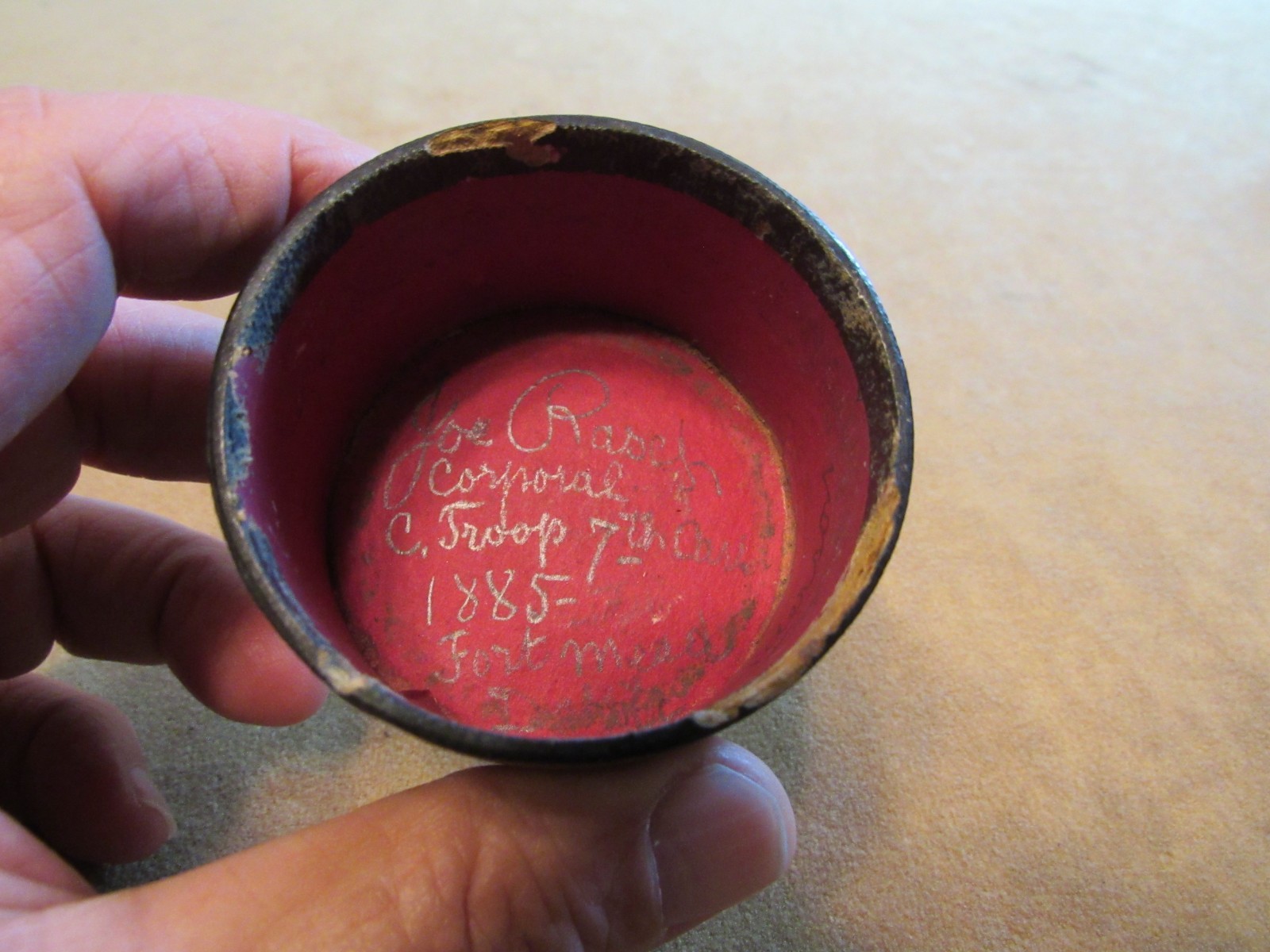 Indian Wars ID'd Medicine Cases 7th Cavalry Soldier Fort Meade Dakota Territory