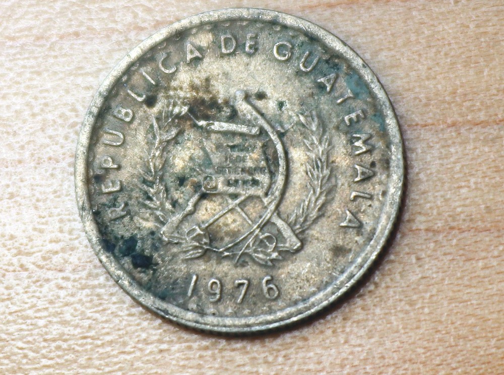 1976 Guatemala 5 Centavos Kapok Tree