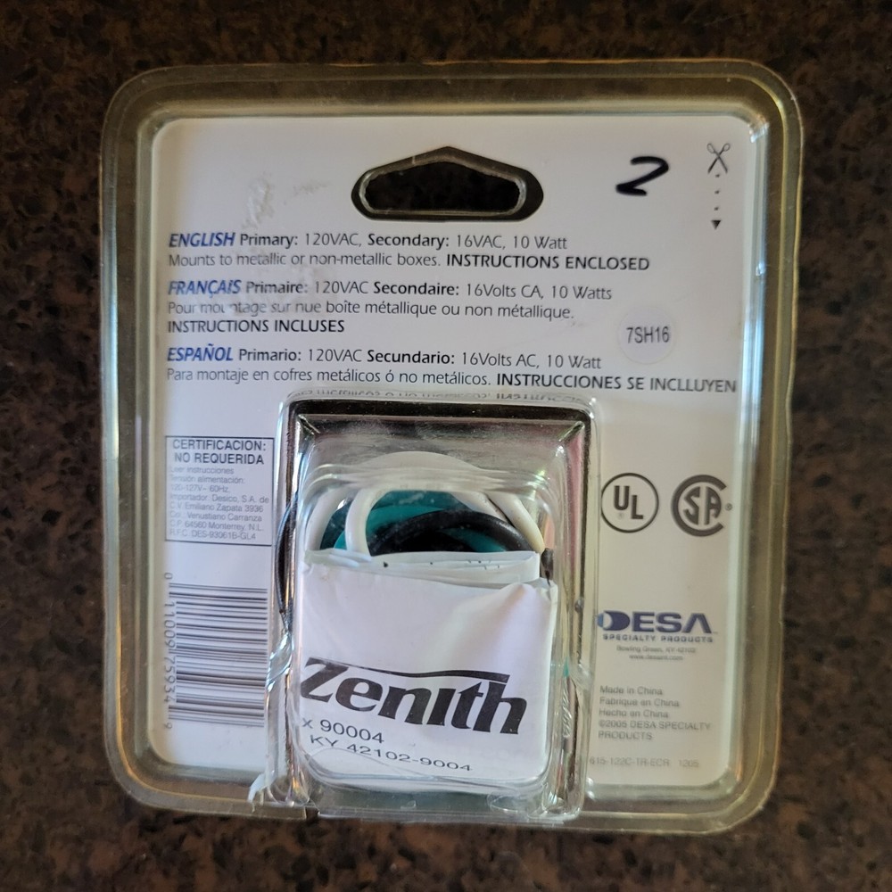 Heath/ Zenith 122C Multi Purpose Transformer For Chimes, Bells, Buzzers, Etc.