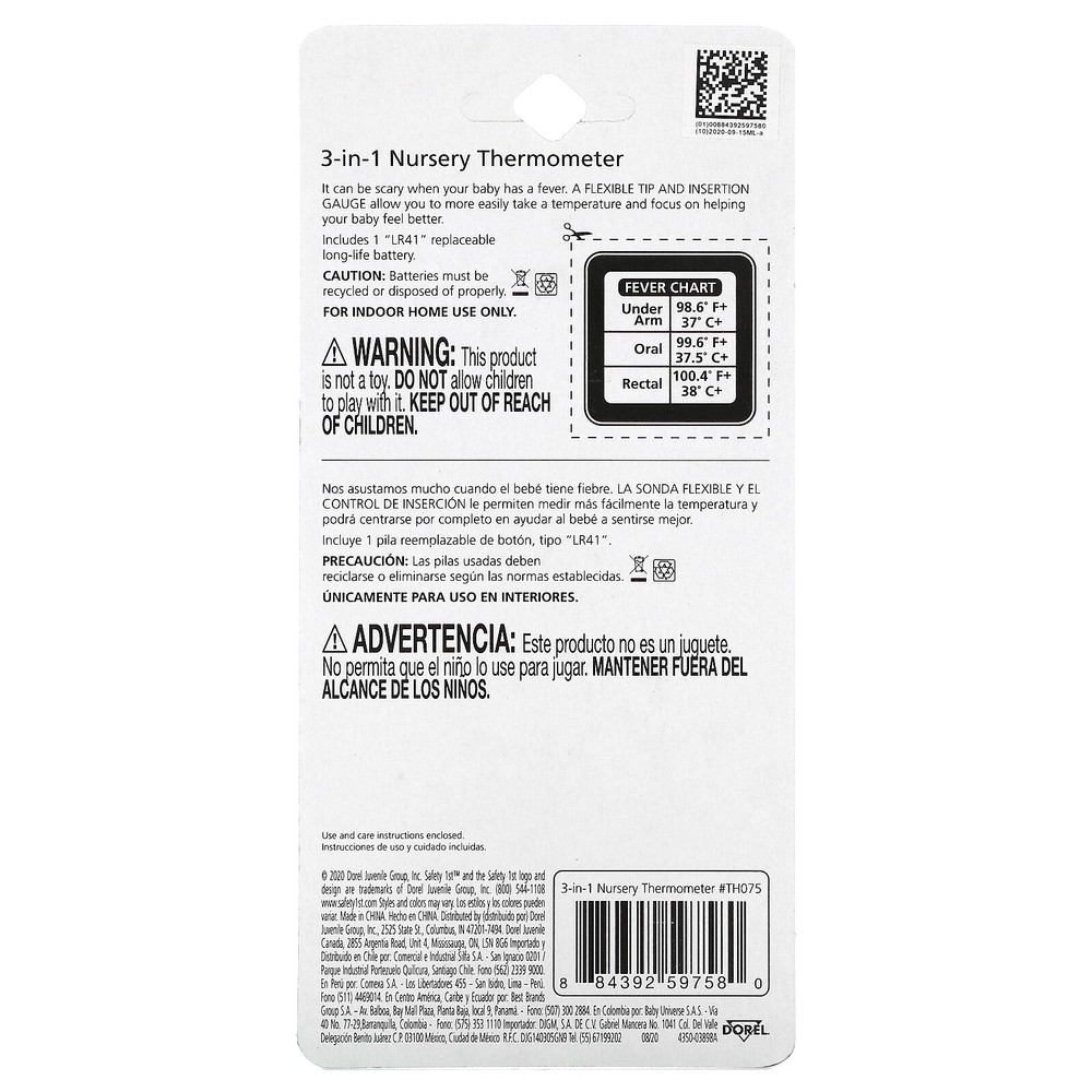 3-in-1 Nursery Thermometer, 1 Count